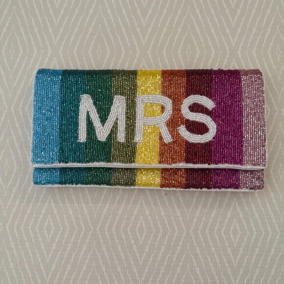 Beaded "Mrs." Clutch - Picture 2 of 3